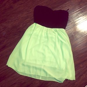 🧡4 for $17🧡 Lime green and black party dress